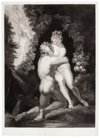Haughton engraving after Fuseli, Adam and Eve