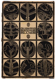 Art Nouveau bookplates by Lajos Kozma, 1909