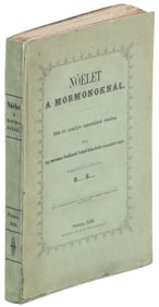 Anti-Mormon polygamy account in Hungarian, 1858