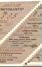 Seventeenth-century Latin elocution & oratory