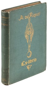 Rare volume on bookplates of A. de Riquer