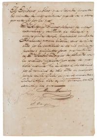 Manumission of 20 y/o woman, Cuba, 1872