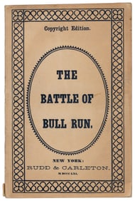 Battle of Bull Run signed by Edmund C. Stedman