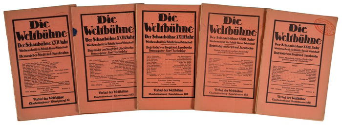 5 issues of German political magazine