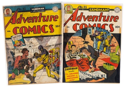 ADVENTURE COMICS #s 83 & 85 * Lot of 2 Comics
