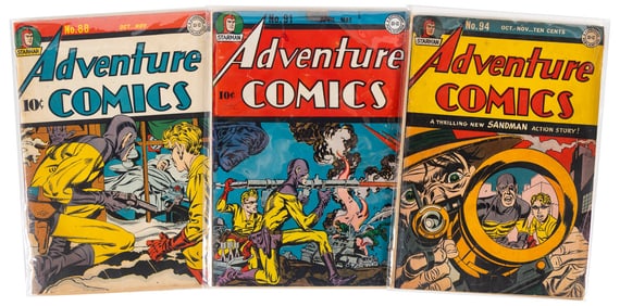 ADVENTURE COMICS #s 88, 91, 94 * Lot of 3 Comics