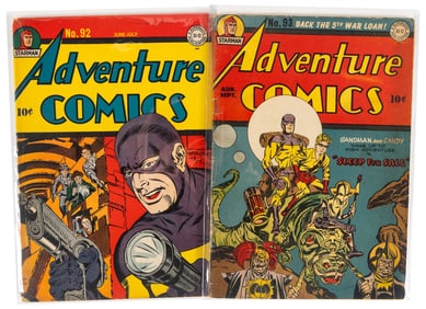 ADVENTURE COMICS #s 92 & 93 * Lot of 2 Comics