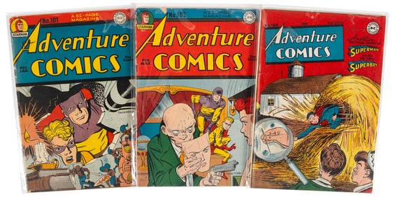 ADVENTURE COMICS #s 101, 102, 104 * 3 Comics