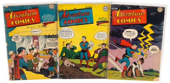 ADVENTURE COMICS #s 105, 106, 108 * 3 Comics