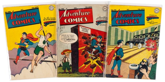 ADVENTURE COMICS #s 109, 110, 111 * 3 Comics * DC Universe Collection