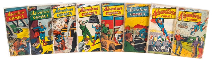 ADVENTURE COMICS #s 112, 117, 118, 120, 124, 131, 143, 157 * 8 Comics