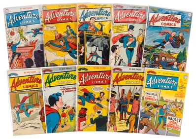 ADVENTURE COMICS #s 155, 156, 158-164, 166 * 10 Comics