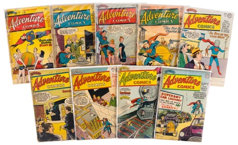 ADVENTURE COMICS #s 165, 174, 176, 177, 178, 180, 182, 186, 190 * 9 Comics