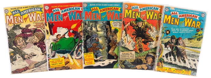 ALL-AMERICAN MEN of WAR #s 2-6 * 5 Comics * DC Universe