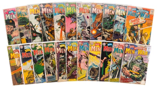 ALL-AMERICAN MEN of WAR * Lot of 22 Comics * 1950s