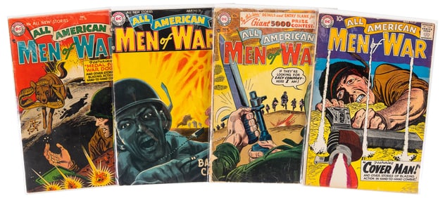 ALL-AMERICAN MEN of WAR #s 28, 35, 39, 67 * 4 Semi-Keys