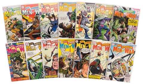 ALL-AMERICAN MEN of WAR * Lot of 14 Comics * 1950s-1960s