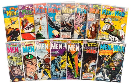 ALL-AMERICAN MEN of WAR * Lot of 15 Comics * 1960s