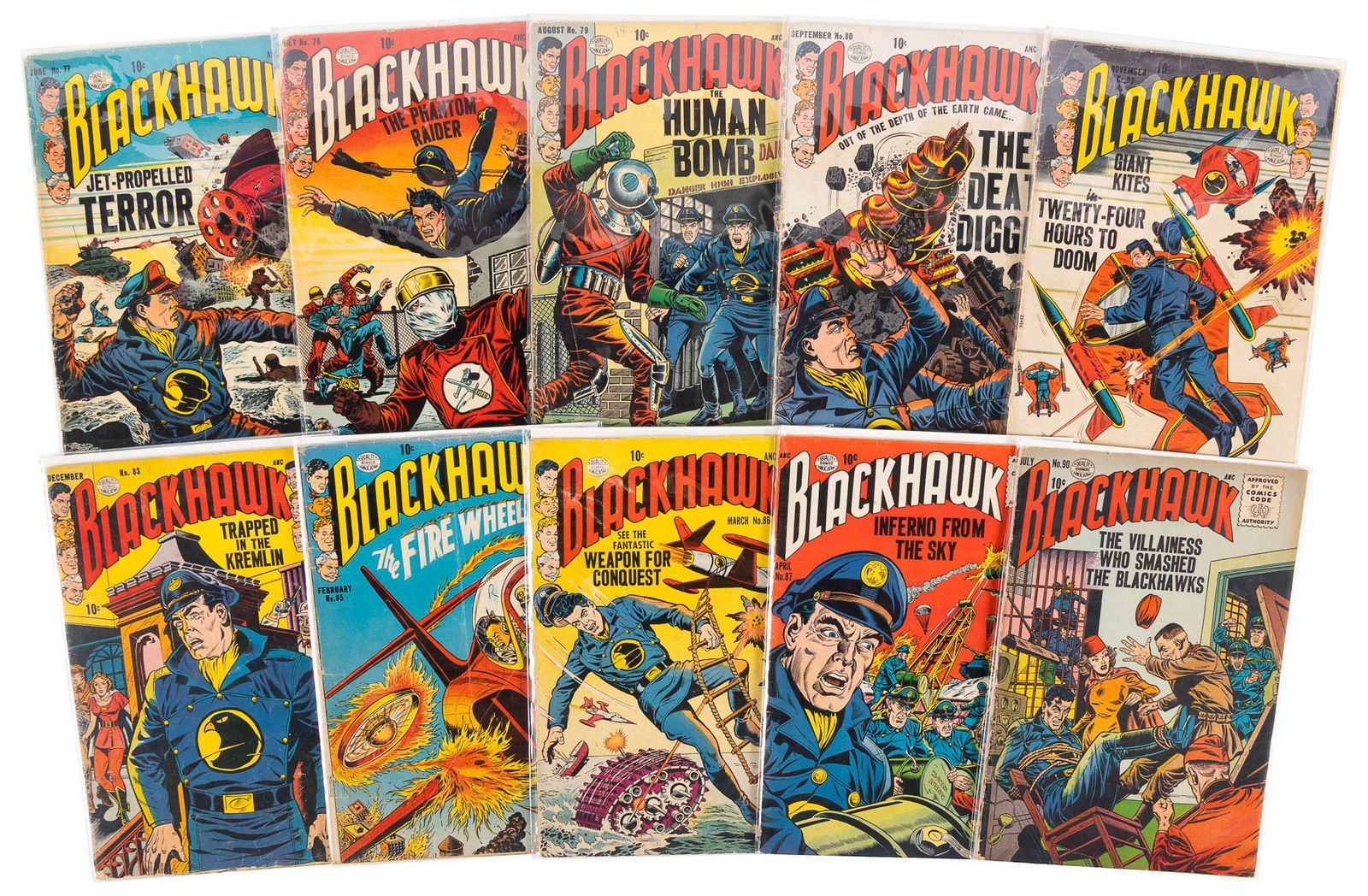 BLACKHAWK #s 77-80, 82, 83, 85-87, 90* 10 Comics * DC Universe (1 of 1)