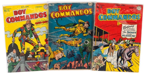 BOY COMMANDOS #s 15, 17, 26 * 3 Comics * DC Universe Collecton