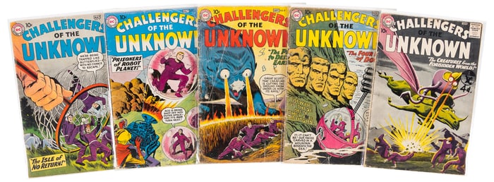CHALLENGERS OF THE UNKNOWN #s 7-11 * 5 Comics * DC Universe Collection