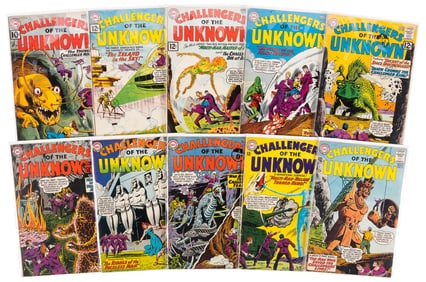 CHALLENGERS OF THE UNKNOWN #s 22-31 * 10 Comics