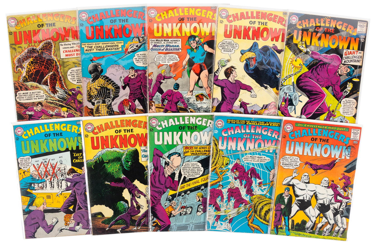 CHALLENGERS OF THE UNKNOWN #s 32-41 * 10 Comics * DC Universe Collection (1 of 1)