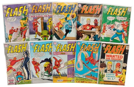 FLASH #s 146-154, 156 * 10 Comics * DC Universe Collection