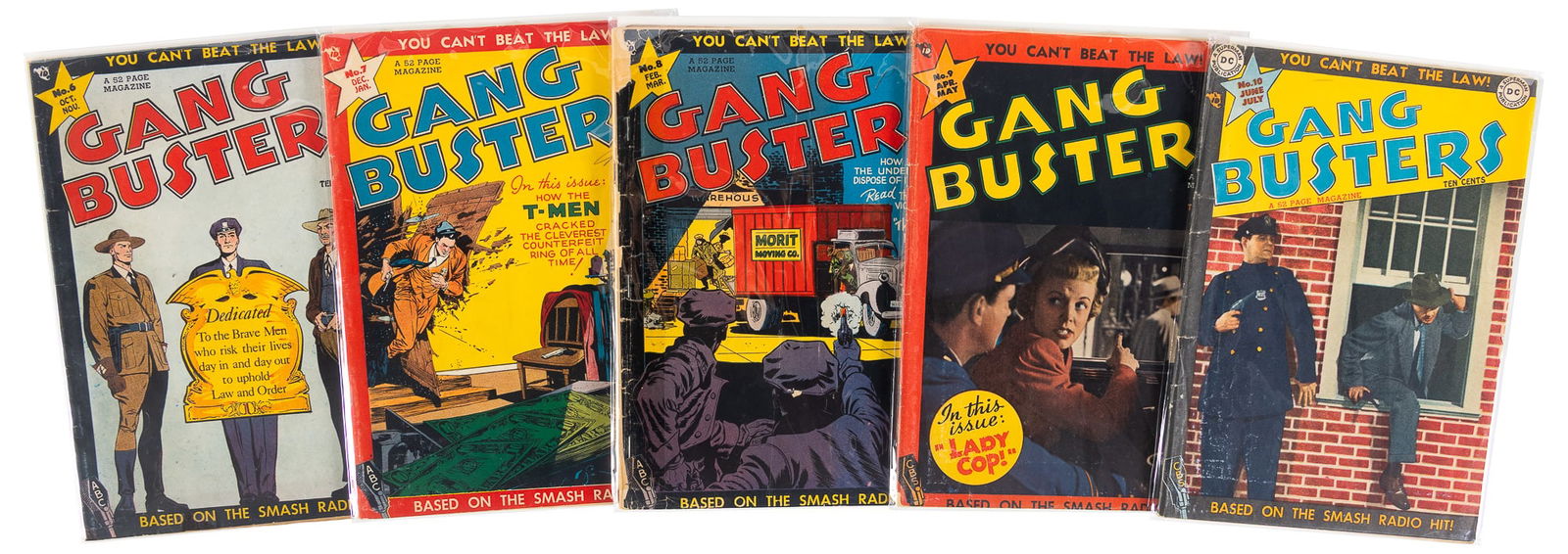 GANG BUSTERS #s 6-10 * 5 Comics * DC Universe Collection (1 of 1)