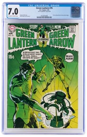 GREEN LANTERN #76 * CGC 7.0 * Green Lantern/Green Arrow Begins