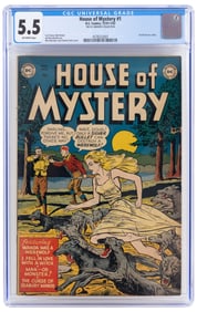 HOUSE OF MYSTERY #1 * CGC 5.5 * DC's 1st Horror Comic * DC Universe