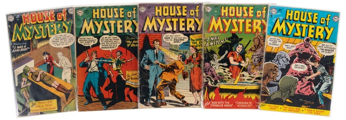 HOUSE OF MYSTERY #s 2-6 * 5 Comics * Pre-Code DC
