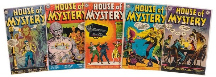 HOUSE OF SECRETS #s 7-11 * 5 Comics * Pre-Code DC