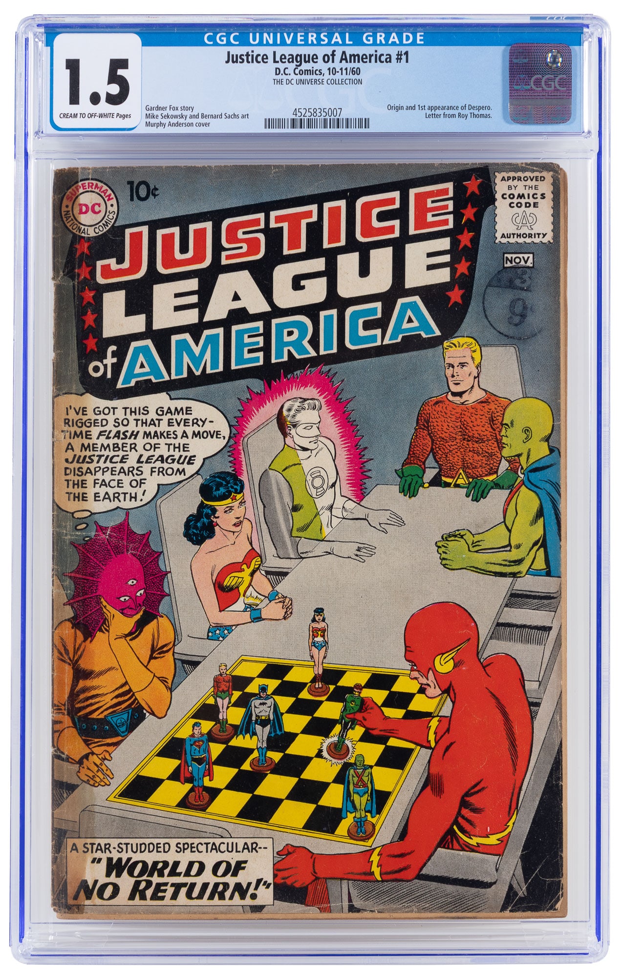 JUSTICE LEAGUE OF AMERICA #1 * Classic 1st Ish * DC Universe Collection (1 of 2)