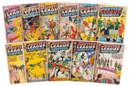 JUSTICE LEAGUE #s 2-6, 8, 10, 13, 15, 16, 19 * Lot of 11 Comics