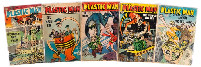 PLASTIC MAN #s 40, 44, 45, 46 * Lot of 4 Comics