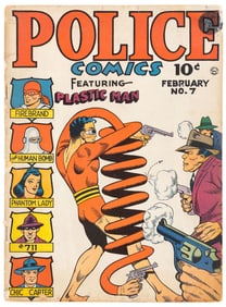 POLICE COMICS #7 * Jack Cole's PLASTIC MAN