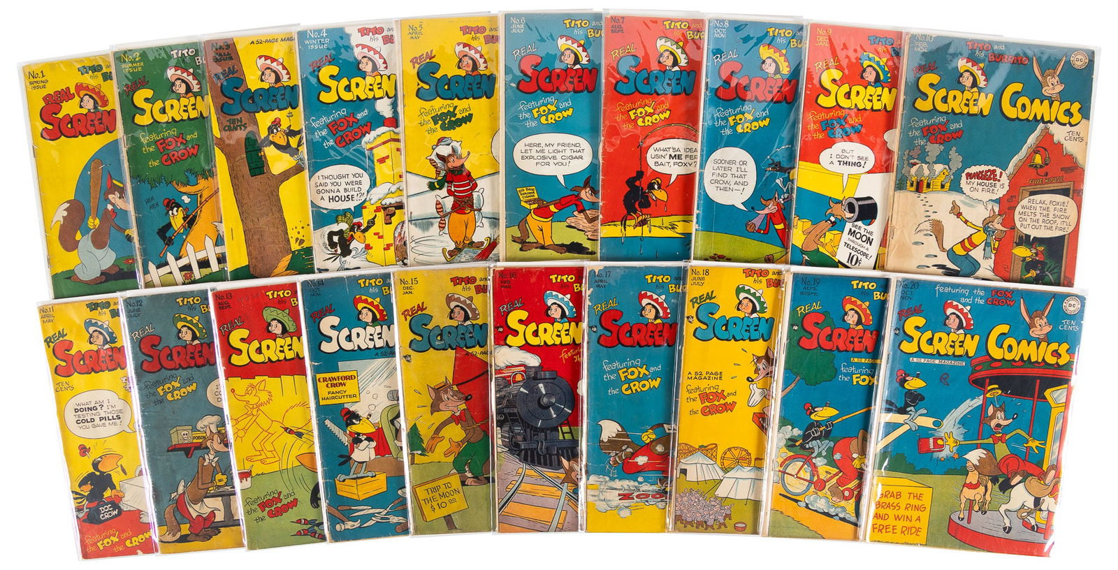 REAL SCREEN COMICS # 1-20 * 20 Comics * DC Universe Collection (1 of 1)