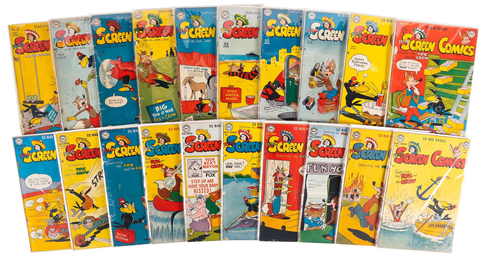 REAL SCREEN COMICS #s 21-40 * 20 Comics * DC Universe Collection (1 of 1)