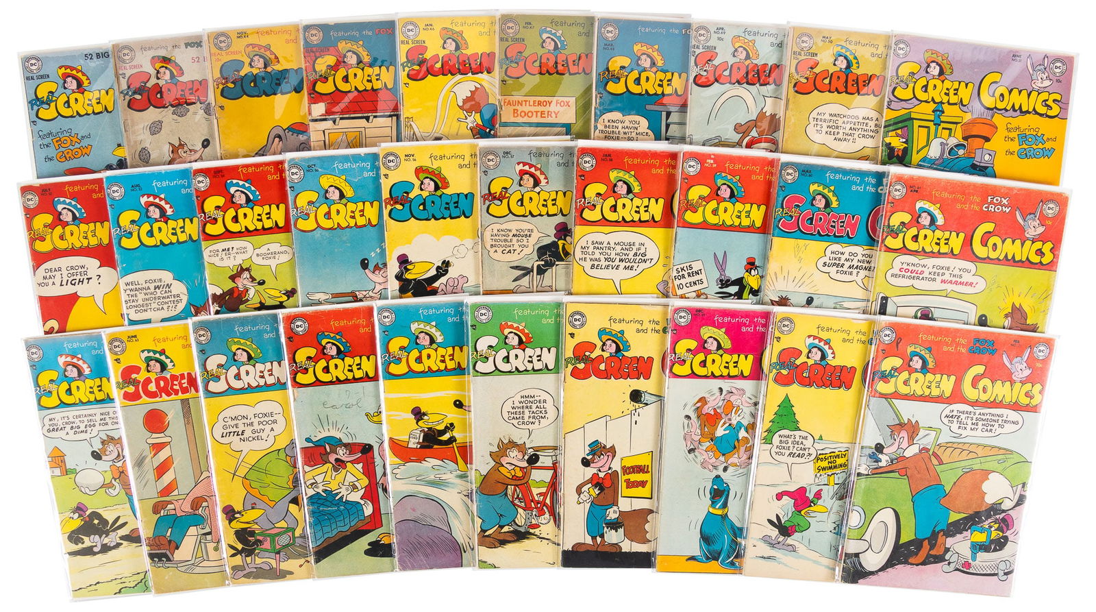 REAL SCREEN COMICS #s 41, 43-71 * 30 Comics * DC Universe Collection (1 of 1)