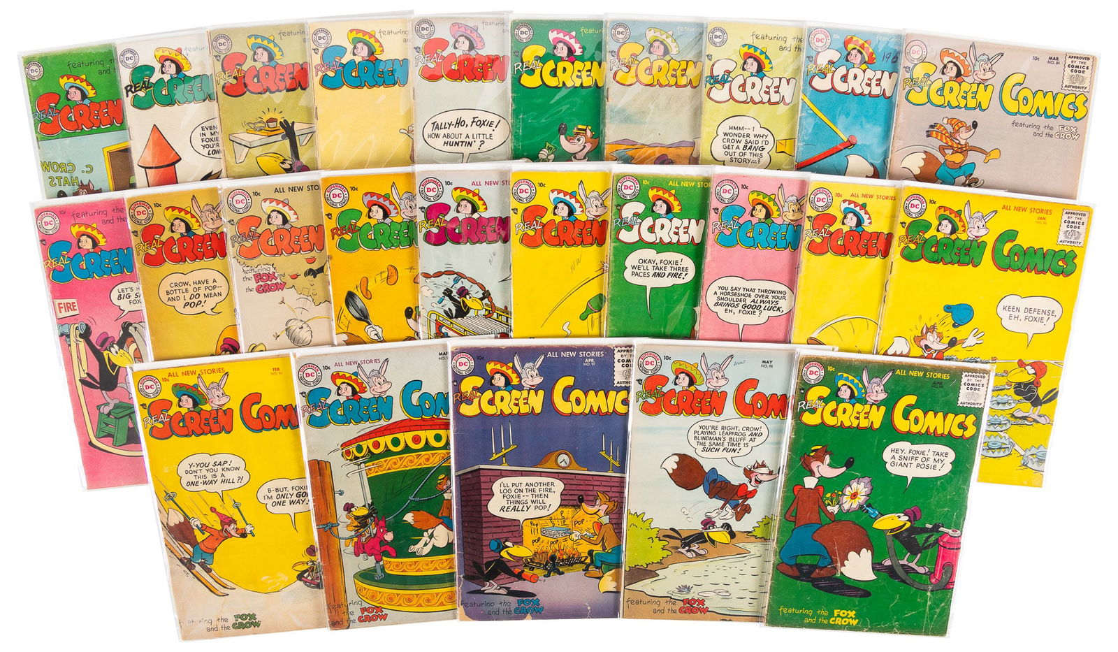 REAL SCREEN COMICS #s 72, 76-99 * 25 Comics * DC Universe Collection (1 of 1)