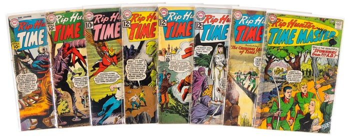 RIP HUNTER, TIME MASTER #s 1, 2, 4, 7, 8, 10, 16, 22 * 8 Comics * DC Universe Collection