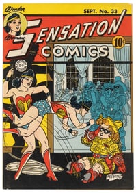 SENSATION COMICS #33 * 6.0 * Spanking Cover