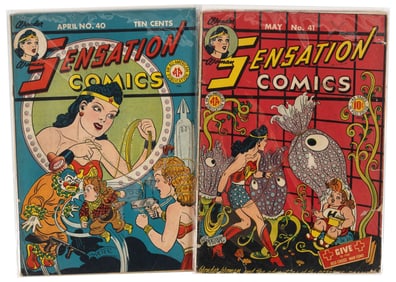 SENSATION COMICS #s 40 & 41 * DC Universe Collection