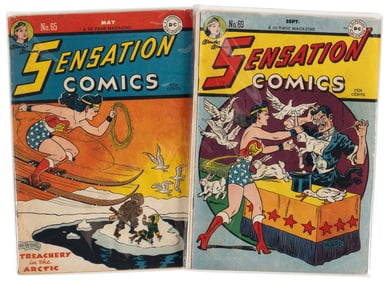 SENSATION COMICS Nos. 65 & 69 * 2 Comics * DC Universe Collection