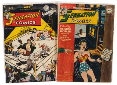 SENSATION COMICS #s 76 & 81 * 2 Comics * Seduction of the Innocent