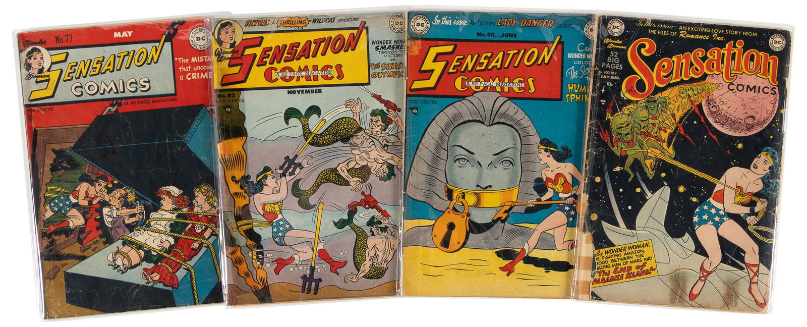 SENSATION COMICS #s 77, 83, 90, 104 * 4 Comics * DC Universe Collection (1 of 1)