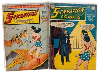 SENSATION COMICS #s 91 & 93 * 2 Comics * DC Universe Collection