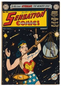 SENSATION COMICS #92 * 5.0 * Outer Space Cover