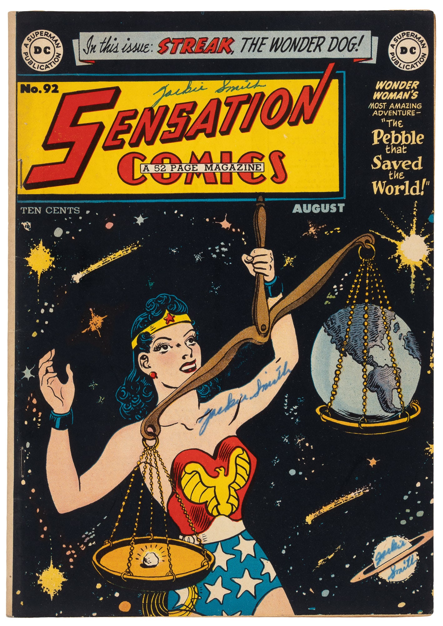 SENSATION COMICS #92 * 5.0 * Outer Space Cover (1 of 2)